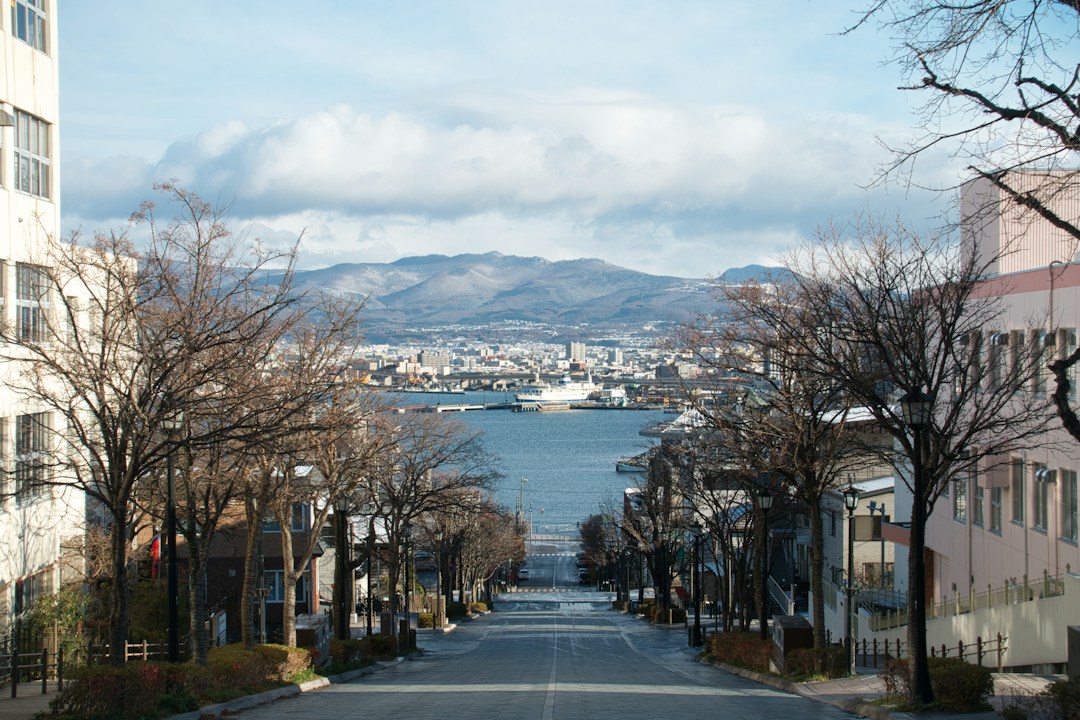 北海道・函館の市街地の風景