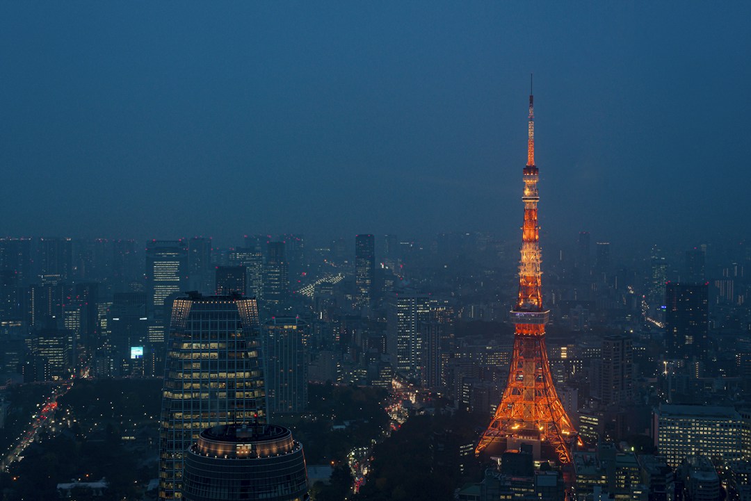 東京タワーと東京の夜景