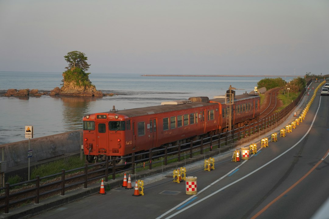 江ノ電の海沿いの風景